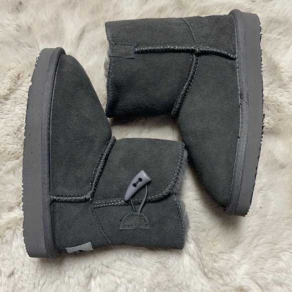 Aussie Merino Suede/Wool Kids Boots Y11 - Picture 4 of 16